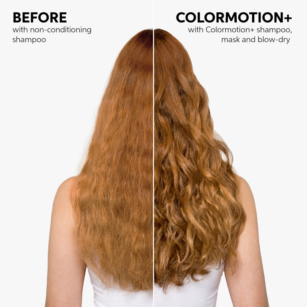Wella Professionals ColorMotion Structure Mask Before and After