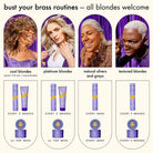 Amika BUST YOUR BRASS Cool Blonde Bond Repair Conditioner