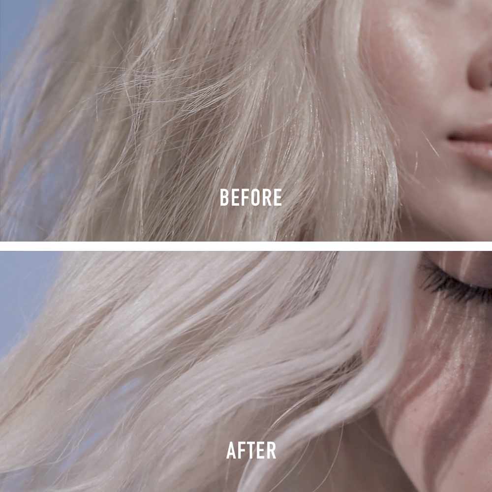 Kérastase Blond Absolu Masque Ultra-Violet Hair Mask Before &amp; After